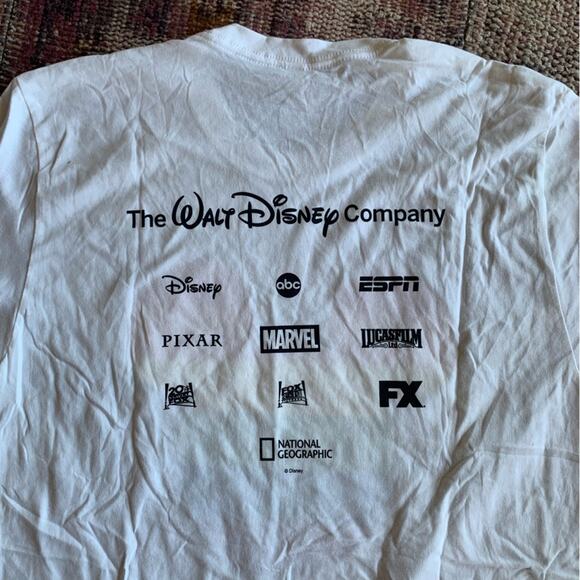 Disney Mickey pride shirt size small white rainbow - Picture 2 of 2